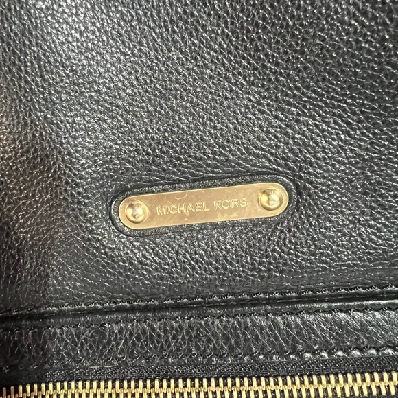 Michael Kors Black Shoulder Bag with Gold Hardware - Picture 8 of 8